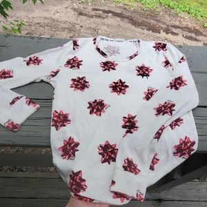 Waffle knit Christmas pajamas